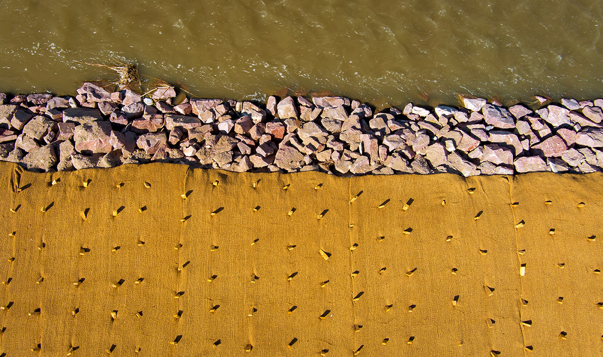 Fountain Creek flood mitigation in Pueblo, Colorado Arpril 4, 2021